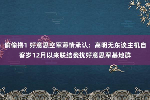偷偷撸1 好意思空军薄情承认：高明无东谈主机自客岁12月以来联结袭扰好意思军基地群